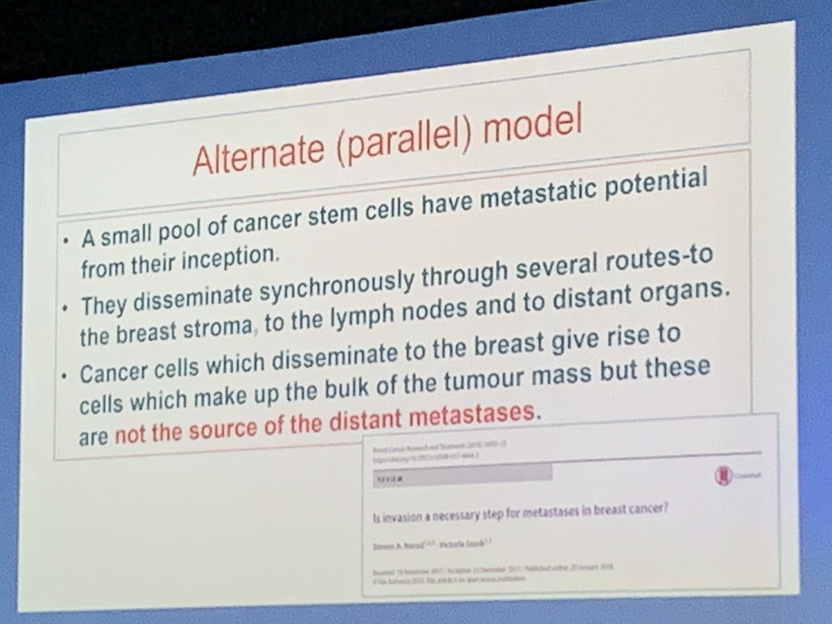 LiveLovePath's tweet photo. Is invasion a necessary step for metastasis? T. Tott
#ECP2019Nice #BreastPath https://t.co/uT1dmcc8Vm
