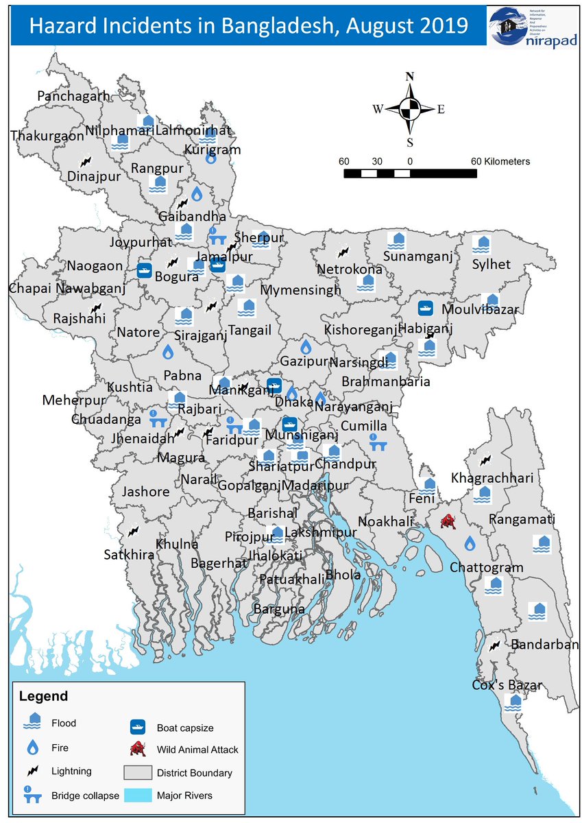 nirapadorgbd's tweet photo. Monthly #Hazard Incidents Report in #Bangladesh August 2019...uploaded on NIRAPAD's website, to download please click the link below: https://t.co/ZoysYzh6jK https://t.co/vM0A6g49eH