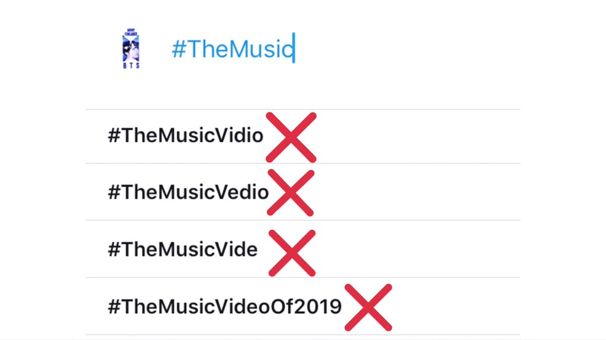 BTS_army_Fin's tweet photo. 🚨ARMY!🚨

Please pay attention to the # you use!

We’re loosing hundreds of #PCAs votes because of misspelling!

✅#TheMusicVideo
✅#BoyWithLuv

✅#/TheGroup
✅#/BTS

✅#/TheConcertTour
✅#/LoveYourselfSpeakYourself

Please🙏🏽 spell hashtags manually, double check!
@BTS_twt https://t.co/5NmCs4Uwfz