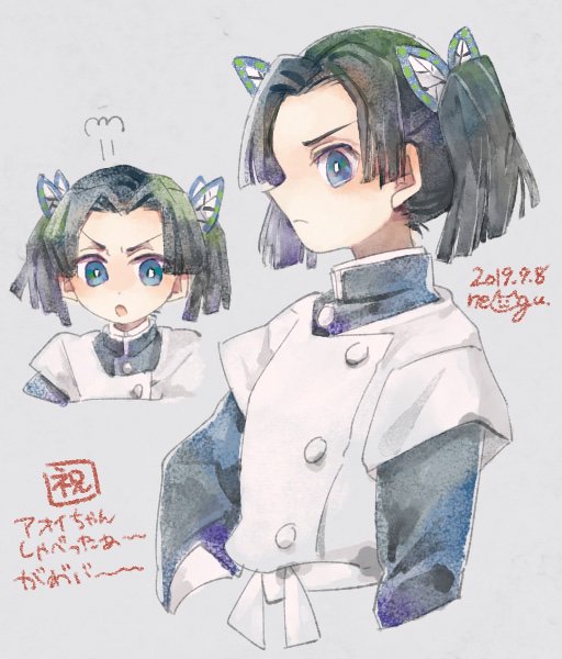 ねぐのさんがTwitterに投稿した神崎アオイ(鬼滅の刃)のイラスト。