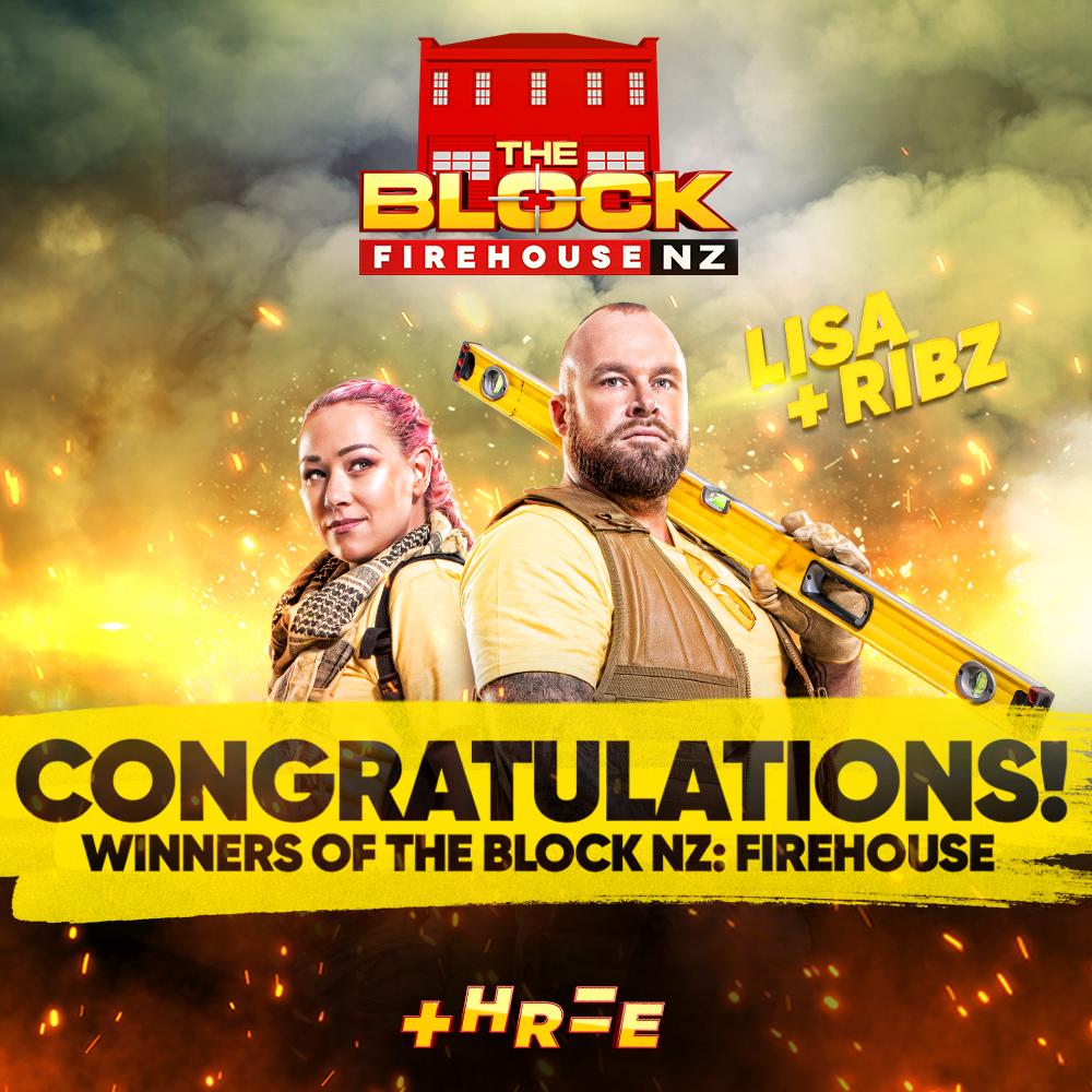 Congratulations to the winners of The Block NZ 2019, LISA & RIBZ! 🎉🍾 Put down your hammers and toast your glass, Married at First Sight NZ is on next!