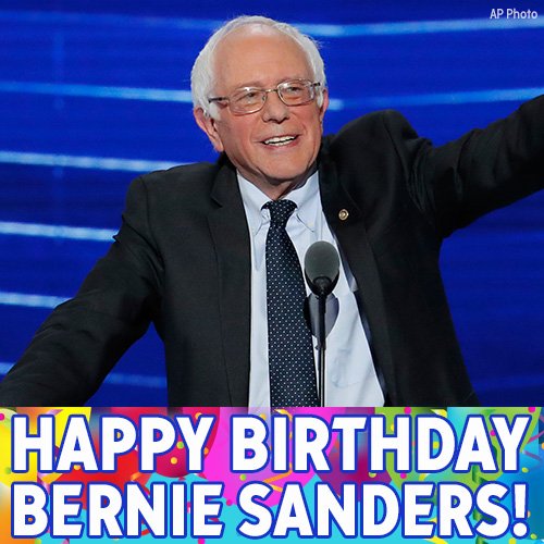 Eyewitness News on X: "Happy Birthday, Bernie Sanders! The U.S. Senator, social activist and Democratic presidential candidate is celebrating today. https://t.co/Iw7yUE52ZB" / X
