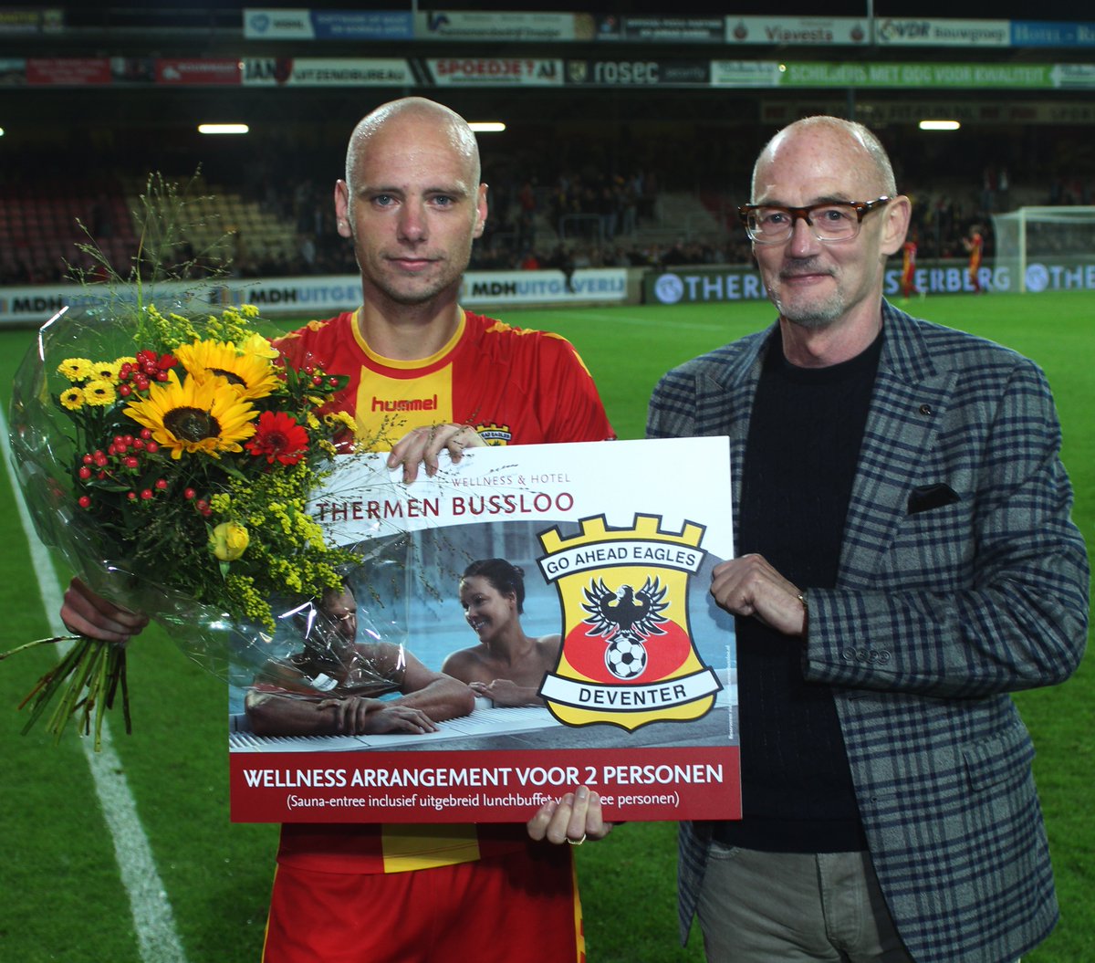 🏆 | Een eenduidig oordeel van Match Legend Eddy Bakker en de stemmers van de Go Ahead Eagles App.

Maker van de openingstreffer Elmo Lieftink werd unaniem verkozen tot Thermen Bussloo Man of the Match! #gaeexc

Het app-podium:
🥇 Lieftink
🥈 Berden
🥉 Corboz

📸 René Geerars