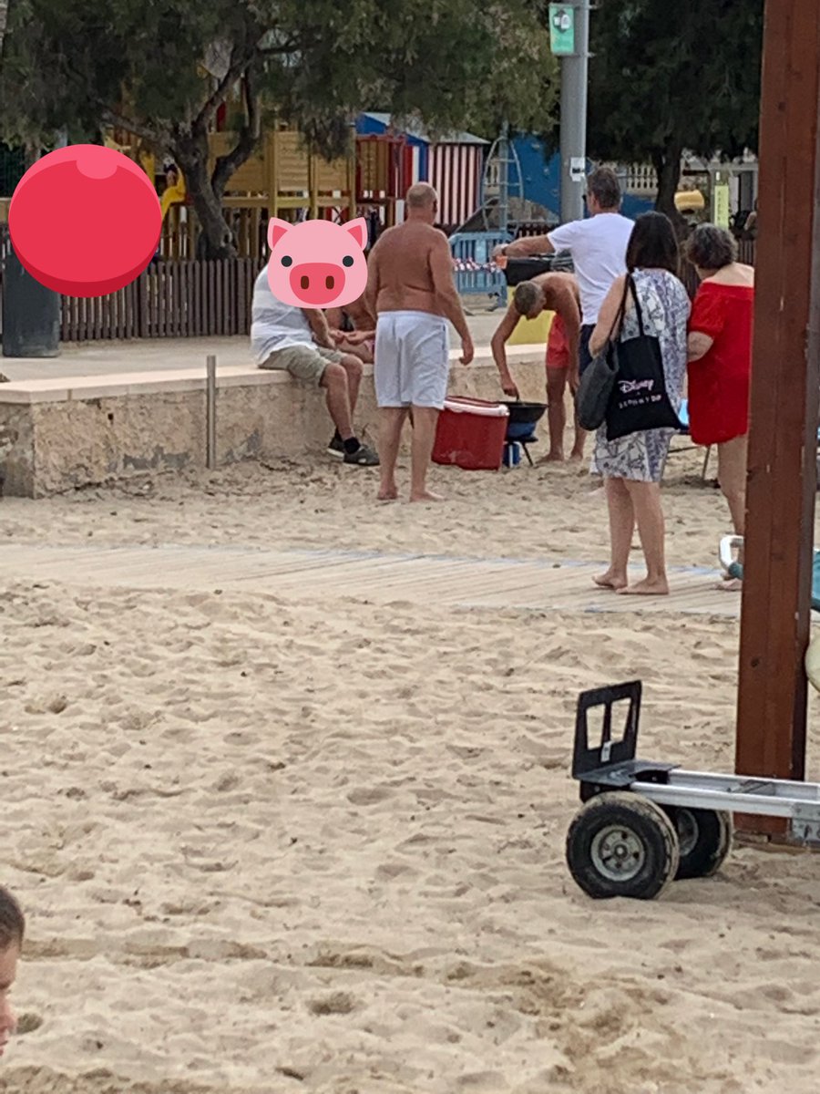 PedroE_PM's tweet image. En ciudad jardin se puede cocinar la paella en la playa?! Junto a botellas de CRISTAL de vino y cava?! @policiadepalma @diariomallorca @ajuntpalma @UHmallorca