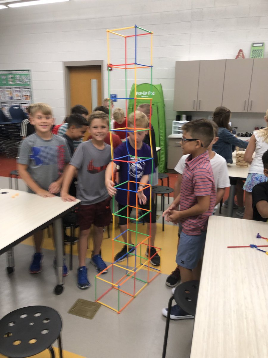 Here is a peek in the STEAM class the first week!  We explored materials and talked about time as a constraint.  Thanks again for all of the incredible parent support. A few more Amazon packages have come in!  #parentsupport #OldHundredES  #belonggrowsoar #ONECCPS