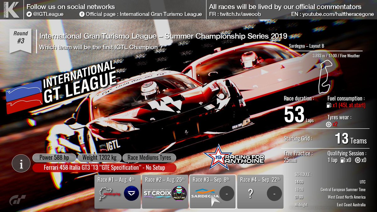IGTLeague's tweet photo. Less than 5 minutes to go for the Qualifying! #IGTLSCS
Combo's details:
French Stream: https://t.co/qXvBXoNyUr
English Stream: https://t.co/AqmatIoHdt https://t.co/rVwQJ4iRVR