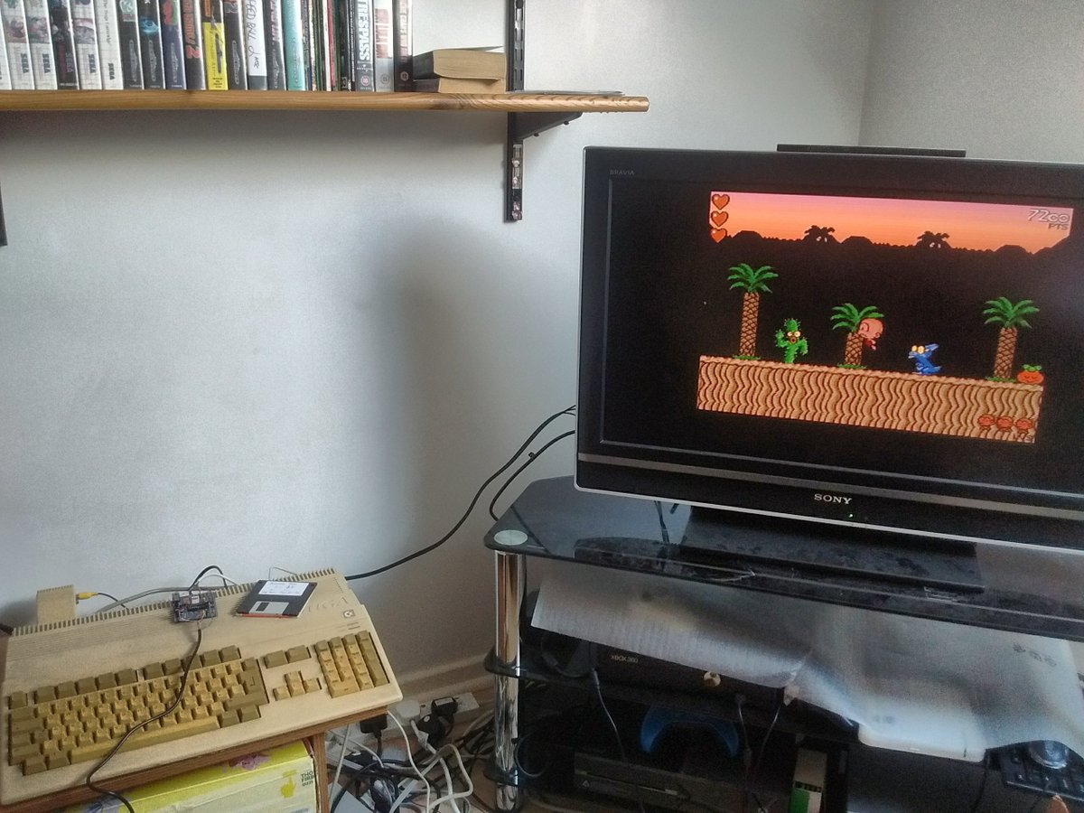 SkullKidUK's tweet photo. BC Kid with a PS2 pad is so lovely, me wonder why Amigas were associated with arcade joysticks at all.
(Thats heresy; Zipsticks are lovely, it's a shame 1 button just aint enough.)
#pscd32 #cd32 #amigacd32 #AmigaRetweets #Amiga500 #pic #microcontroller #hardware #electronics https://t.co/gvTGgtNhy7