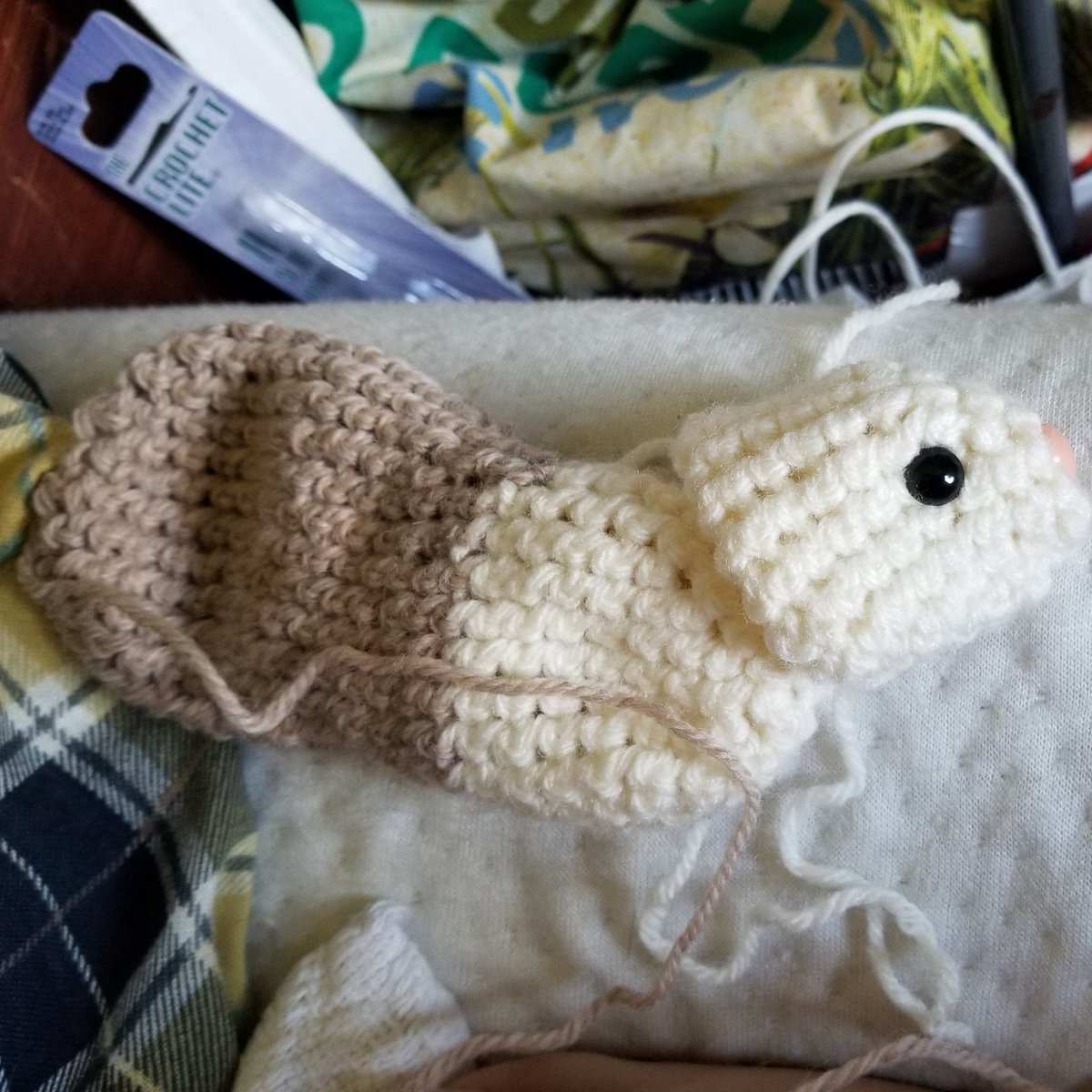 Graybird_Grace's tweet photo. Crocheted ferret progress! I am going for a cinnamon panda. I am loving it so far! Pattern by @PlanetJune. #crochet #ferret #amigurumi #cinnamonferret #pandaferret #acmooreinspired https://t.co/jj8ae1Kl0j