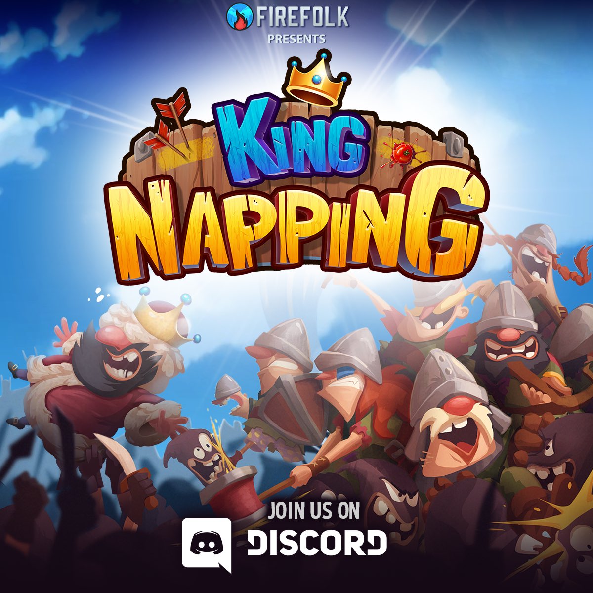 FirefolkGames's tweet photo. Join our Discord server so you don't miss anything about our next game: Kingnapping!

https://t.co/mCIO1pbgnh

#indiegames #gamedev #indiedev #videogames #gaming #kingnapping #firefolk #firefolkgames #discord #DiscordServer https://t.co/XpngCqOZmG