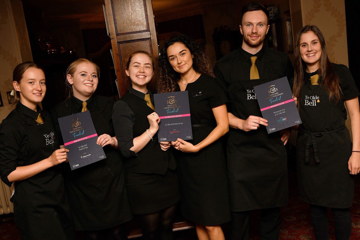 YeOldeBell's tweet photo. Finalists in 3 categories at The North Notts Food & Drink awards 2019. Why not come in and sample our great food and customer service? π @madeinn_ #northnotts #restaurantoftheyear #customerservicesuperstar #barnbymoor https://t.co/2yz5EAjkOY