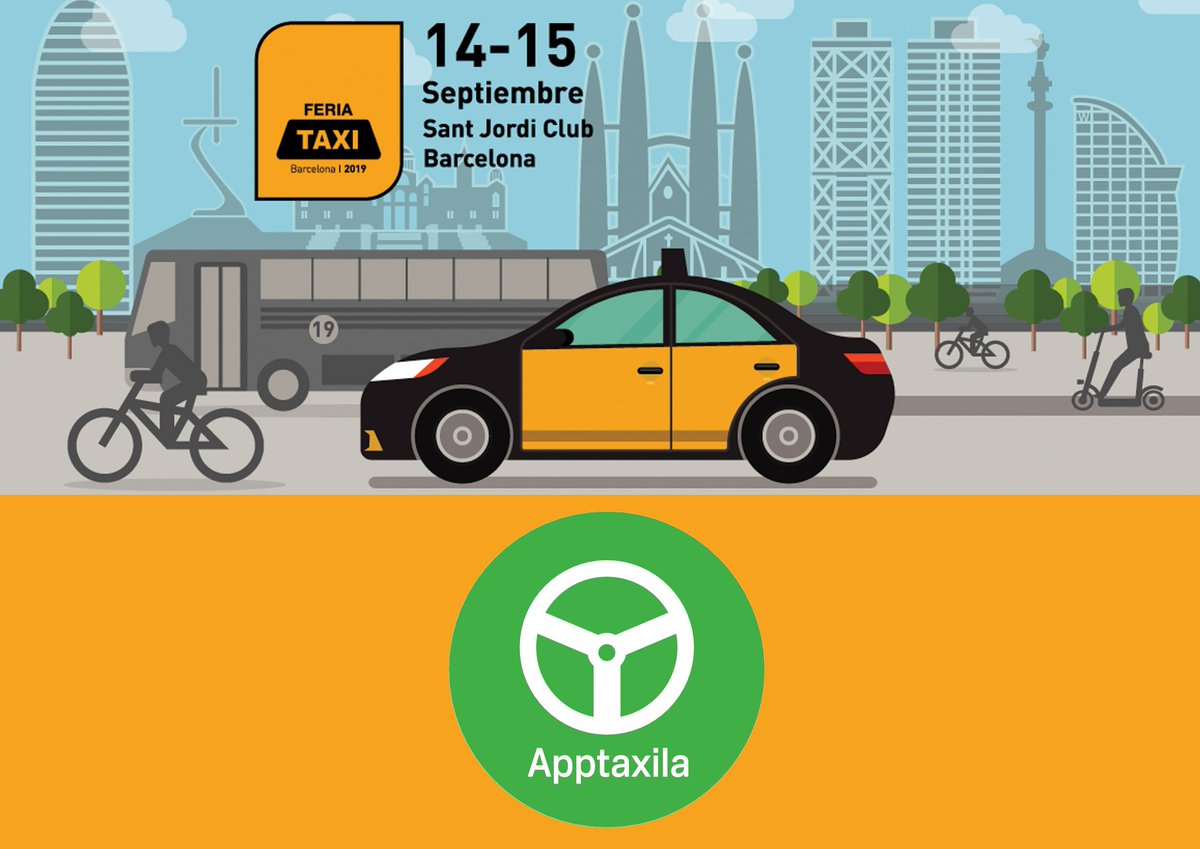 FeriadelTaxi's tweet photo. Taxila es una nueva #app que estará este #finde en la #FeriaDelTaxi 🚕···
¡Hacedles una visita que tienen promociones exclusivas para los visitantes! 😉
#taxila #yotellevo #joetporto #bcnevents #planesgratis #findesemana #firataxi #taxibcn #bcntaxi #bcnsostenible https://t.co/7AY1BbLT9S