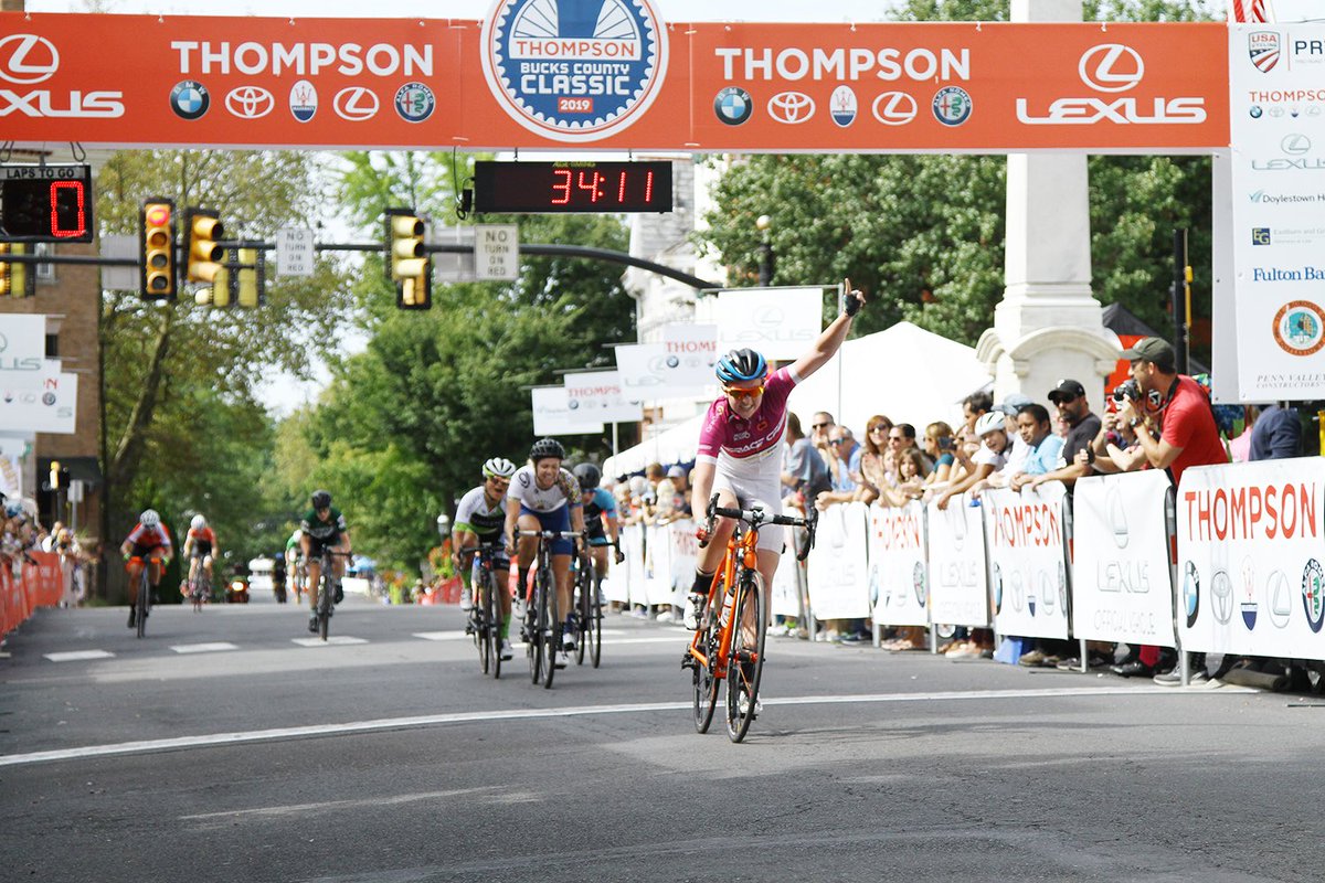 BucksCoClassic's tweet photo. Bethany Newton takes the category 3/4 women’s race! #buckscoclassic https://t.co/SGPYze6Cfq