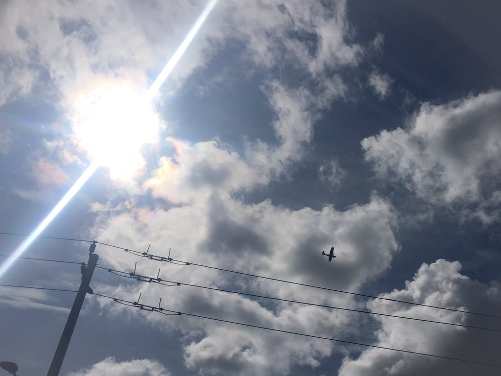 Sasajewun's tweet photo. They come out of the sun. #PBYCanso from Canadian Warplane Heritage Museum over Westdale, Hamilton, Sunday 8 September 2019. @CWHM @HamOnt https://t.co/yPu72igXYr