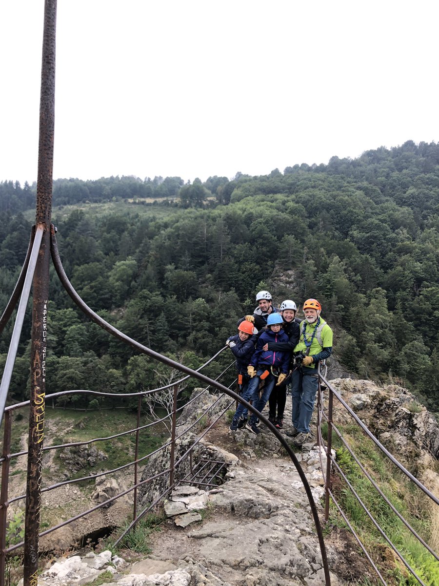 CDFFME42's tweet photo. Aujourd’hui parcours de la via ferrata du pôle vertical des monts du Pilat avec Caroline, et sa petite famille... de @VoyageFamily... une autre façon de promouvoir la Loire et ses sports nature... https://t.co/vsMGLbPlhq