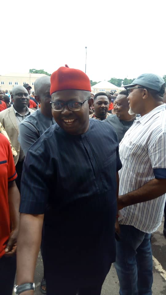 Hon_DOA's tweet photo. I was affirmed as the rightful winner of Udi/Ezeagu Federal Constituency Election held on 23rd February, 2019, by the Hon. Justice H.H. Kereng led three-man panel for the National Assembly Election Petition Tribunal. 
The court dismissed the petition filed by the APC. https://t.co/mZV2LuKRTB