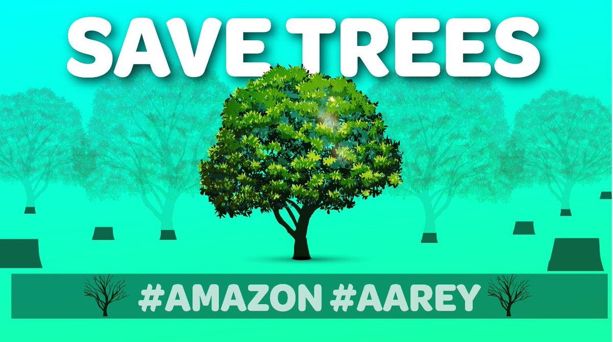 fintuple's tweet image. "Trees are a poem that earth writes across the sky. We cut them down to fill our emptiness." Let's spread some awareness not just to save Aarey Forest and Amazon forest, but also to save every other trees and forest for the future.
#saveAmazonforest #SaveAareyForest #SaveEarth