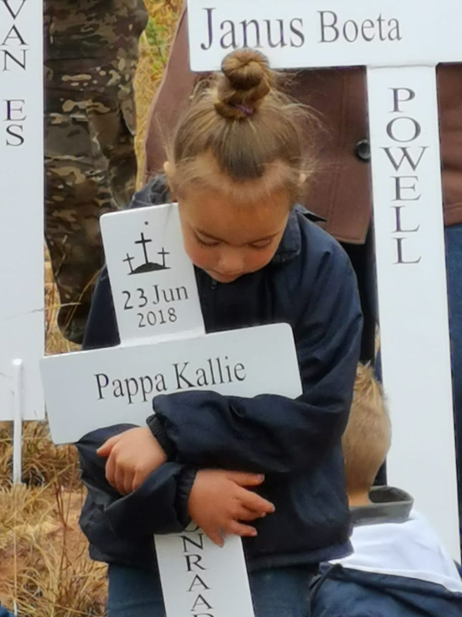 TraditionalMike's tweet photo. Here’s the reality of #FarmMurders in #SouthAfrica more white crosses placed in memory of those who have been brutally murdered. Children with crosses of loved ones cruelty taken from them. @aussie000050 @jemce @NoWhiteGuiltNWG @DeeDee39141322 @Aduquar2 @snja22 https://t.co/pQrlDoaU54