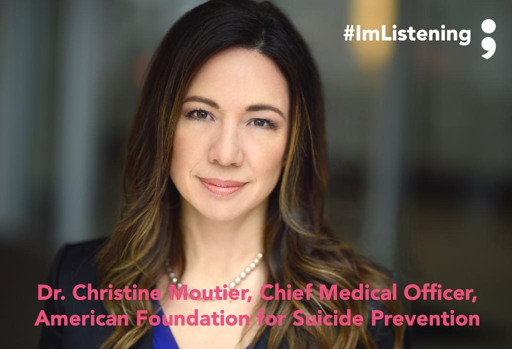 Lite 100.5 WRCH (@wrch) on Twitter photo Suicide is the 10th leading cause of death in the U.S. On average there are 129 suicides per day. <a href="/CmoutierMD/">Christine Yu Moutier MD</a> from <a href="/AFSPnational/">American Foundation for Suicide Prevention</a> joins #ImListening next to help us recognize warning signs and take action. LISTEN: spr.ly/6017E7QTd Suicide is the 10th leading cause of death in the U.S. On average there are 129 suicides per day. <a href="/CmoutierMD/">Christine Yu Moutier MD</a> from <a href="/AFSPnational/">American Foundation for Suicide Prevention</a> joins #ImListening next to help us recognize warning signs and take action. LISTEN: spr.ly/6017E7QTd