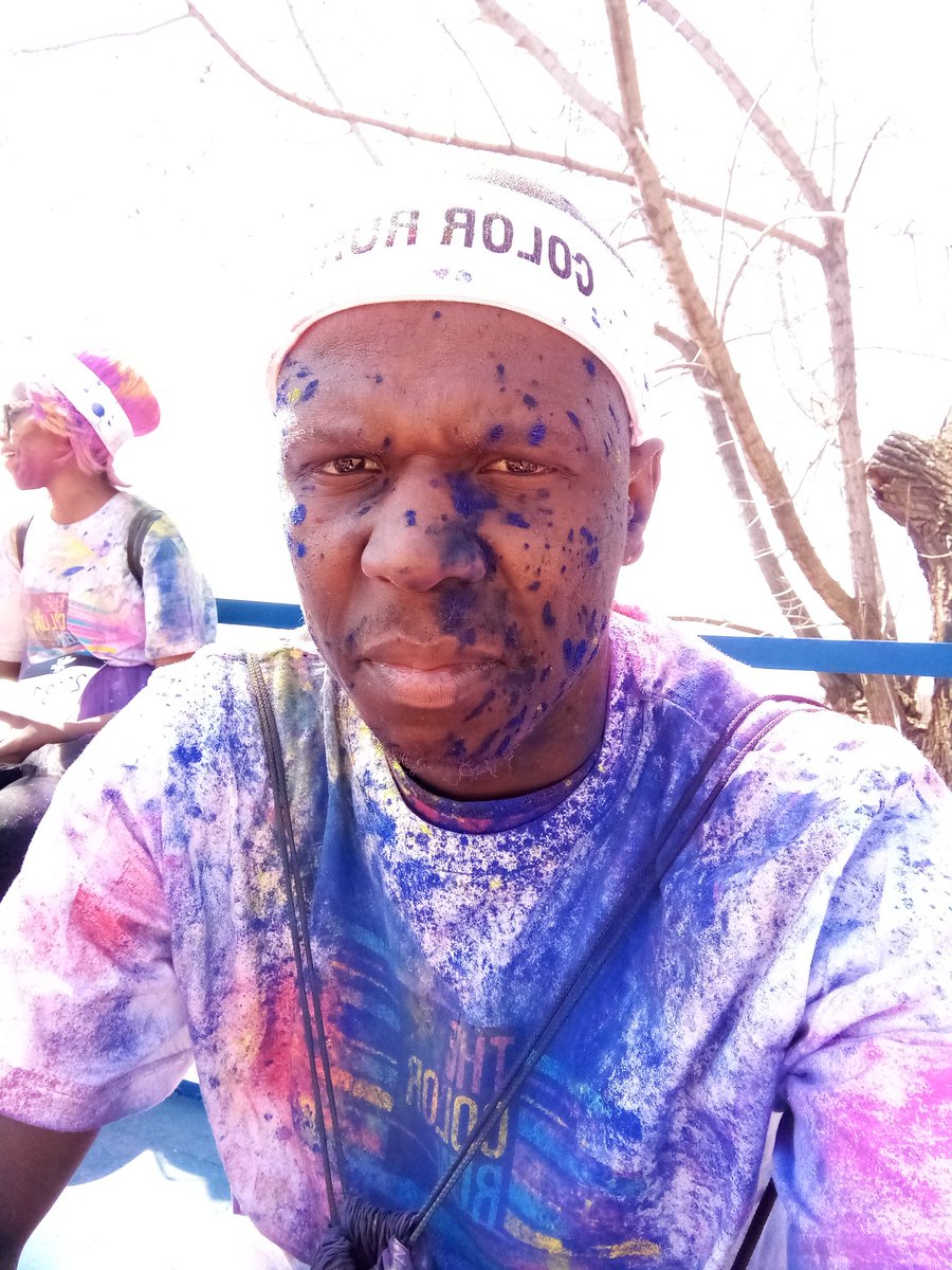 AbutiJabu's tweet image. It was nice, thoroughly enjoyed myself #ColorMarathon #TheColorRunSA