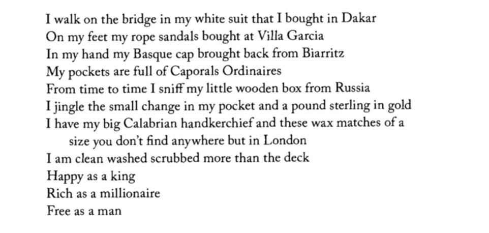 White Suit— by Blaise Cendrars, France                               [translated by Peter Hoida] #VerseOfTheDay