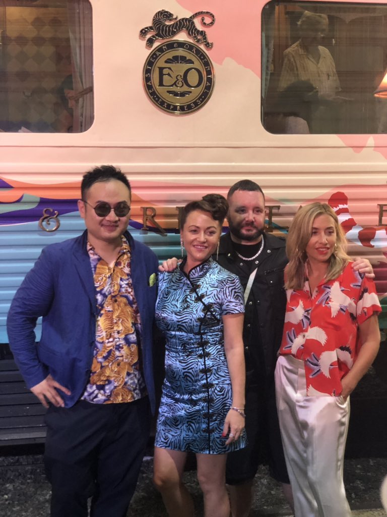 D1LondonSpirits's tweet photo. Amazing start to the #TigerExpress @easternoriental. Amazing cocktails onboard especially curated by #Hopeandsesame @d1londonspirits. So excited to see @Jackytsai artwork beautifully decorating this iconic luxury train to raise awareness of the plight of @SaveWildTigers https://t.co/LscejSG4Rc