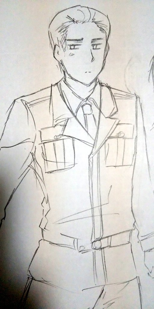 くまひさ これはヘタリアのドイツさんです イタリアくんに比べてとても描きやすかったと思います 特に目を書くのがやりやすかったです ヘタリア イラスト イラスト好きな人とつながりたい