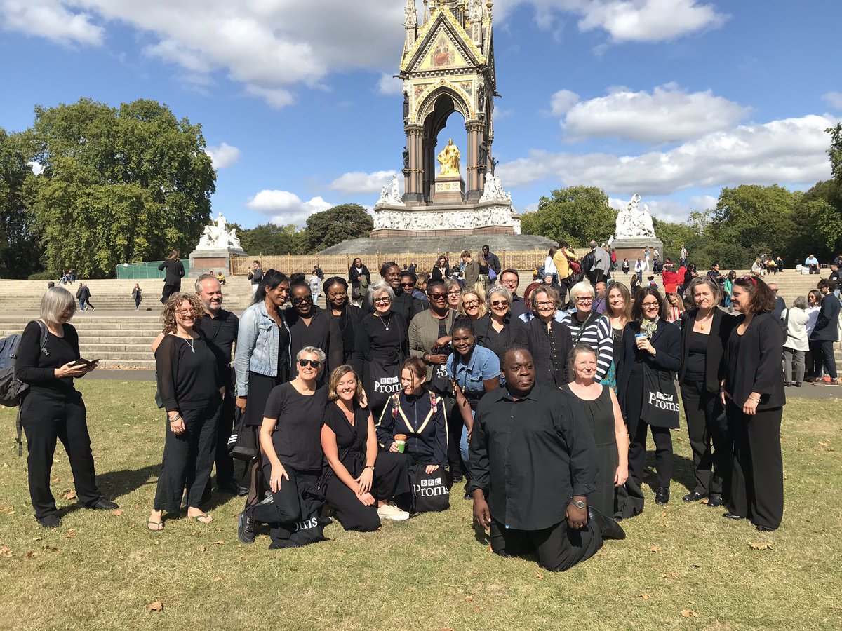 AlastairHackney's tweet photo. What an amazing experience — singing John Luther Adams’ In the Name of the Earth with my brilliant Hackney Empire Community Choir buddies (and 550 other singers) in @RoyalAlbertHall Listen again on @BBCRadio3 https://t.co/NPJxTcaTiQ #bbcproms #Prom66 #Hackney @HackneyEmpire https://t.co/FzQQ0AvcAL