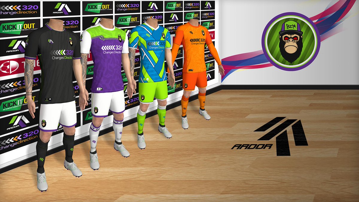 Ardor_Kits's tweet photo. So lets get the ball rolling with @BigZombieMonkey's #eFootballPE2020 kits featuring his home, away, third and goalkeeper strips. #TheDugout https://t.co/fQsUEK9xaB