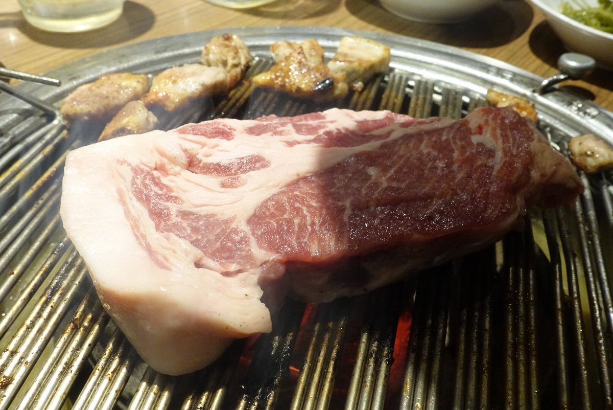 渋井しほり パンダと肉とチョコレート愛 やさい村大地 赤坂田町通り店 食べ飲み放題コース 野菜の種類も多くて大好き コスパよいしありがたい サムギョプサル 肉 赤坂 東京グルメ 食べ放題