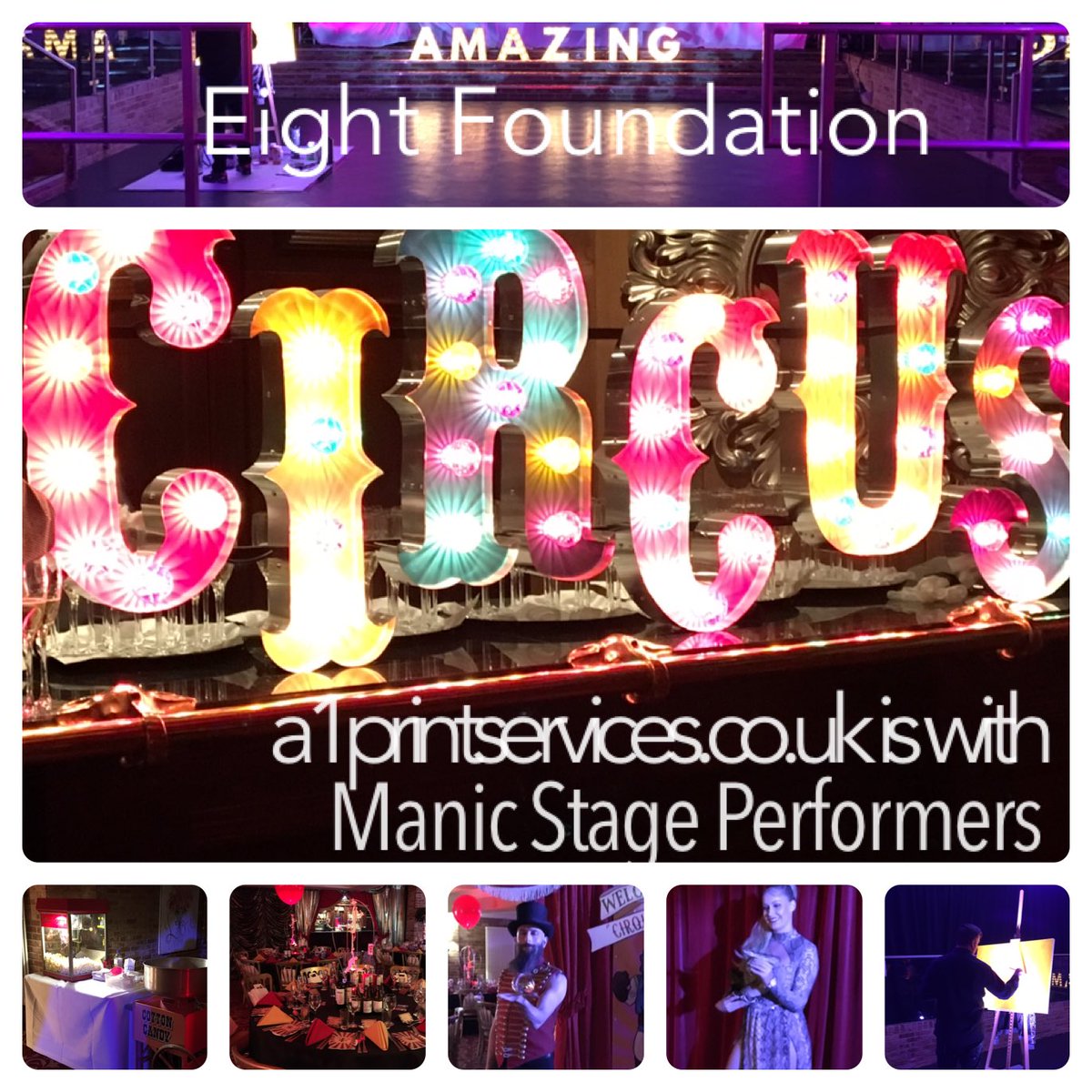 Greetings everyone in Twitter world - finally a1printservices has found how@to get a Twitter Id and is live -
Hope@you like the range of products I can make and promote -
Starting with last nights little event with @manicstageproductions