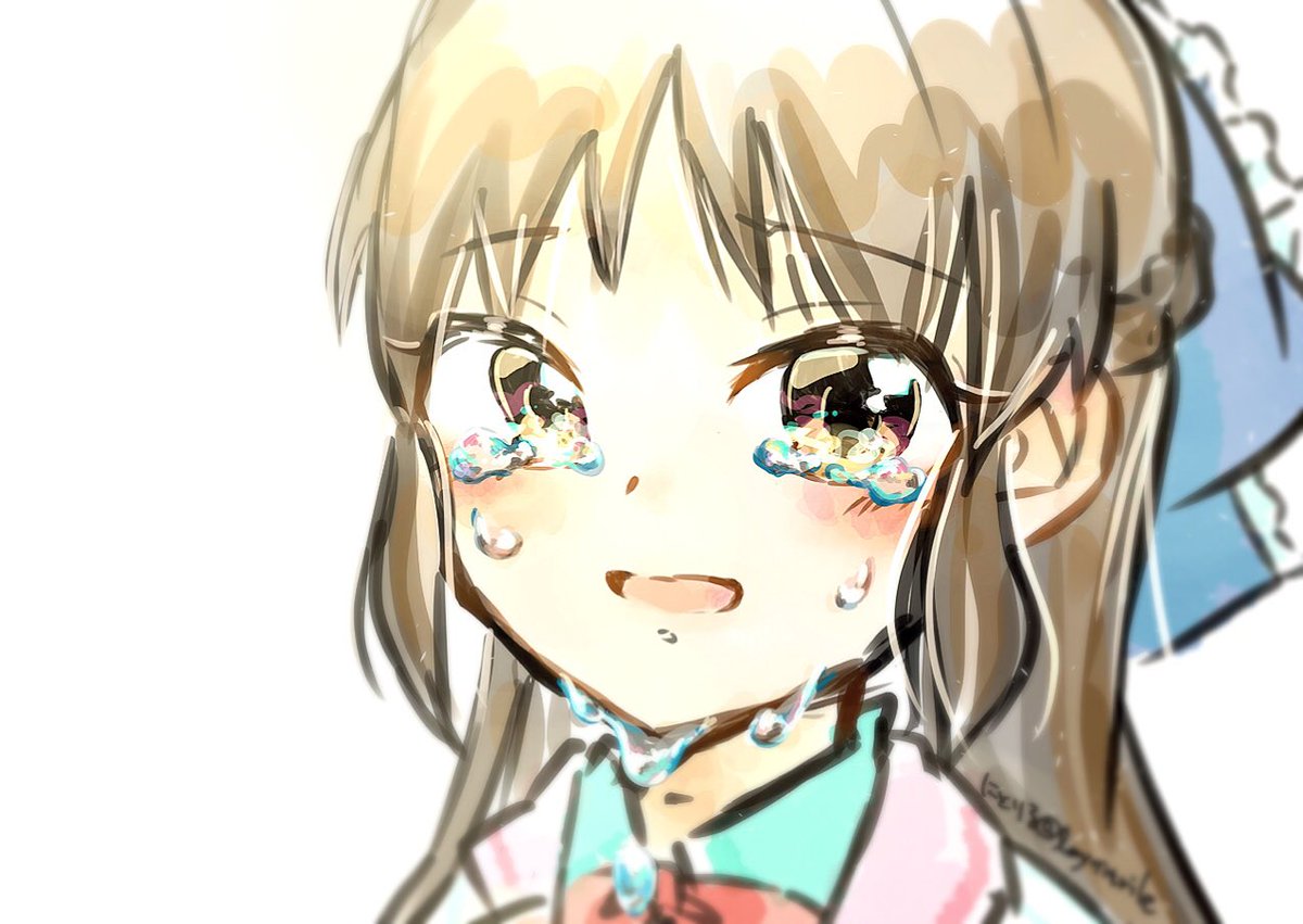 橘ありす 「…なんでPさんまで泣いてるんですか 」|にとりるのイラスト