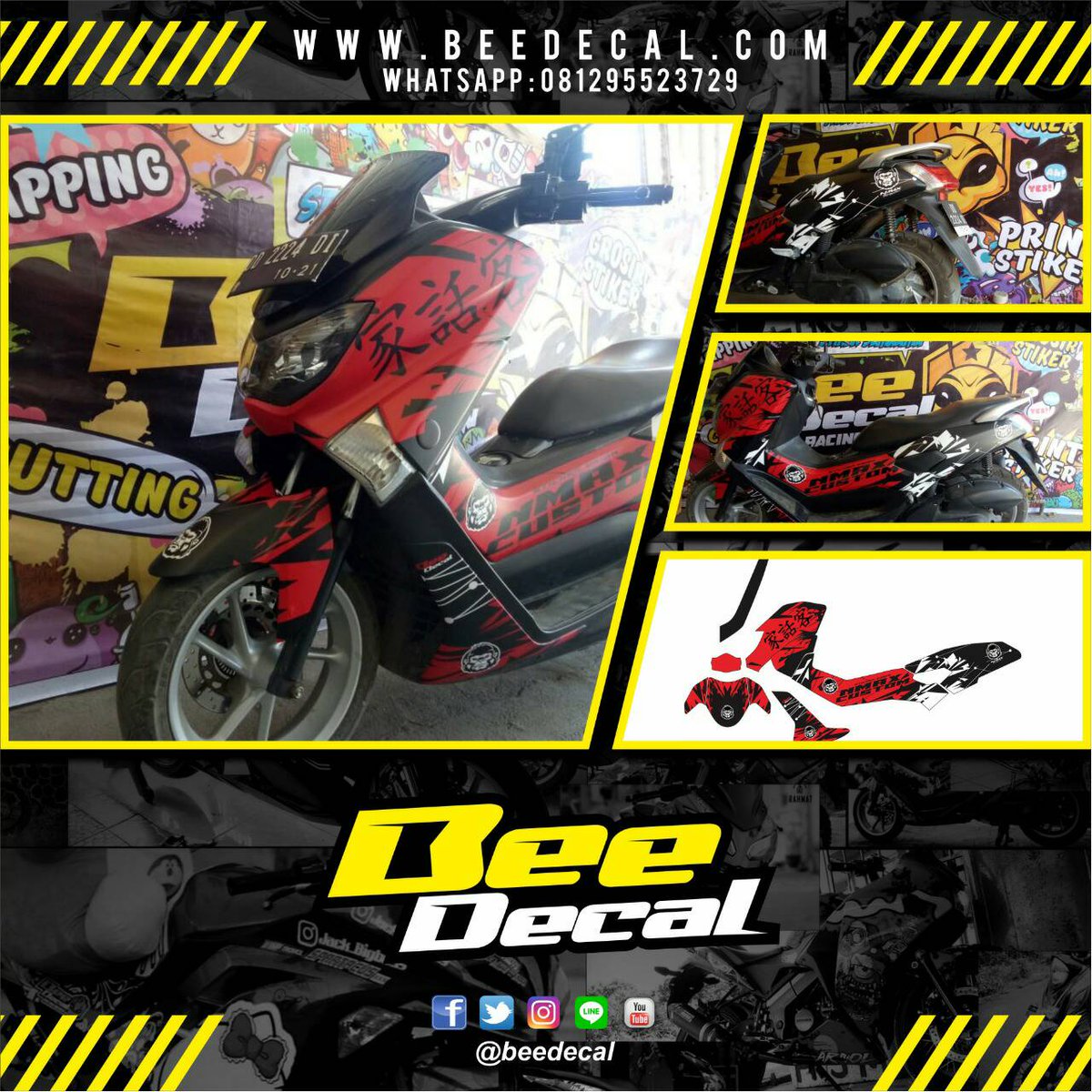 Bee Decal On Twitter Stiker Motor Fullbody Yamaha Nmax Custom