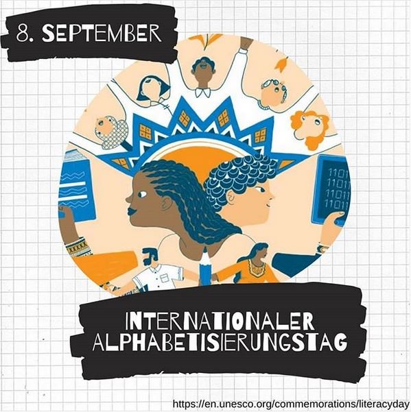 Heute ist internationaler Alphabetisierungstag. Die @UNESCO UNESCO hat den #literacyday 1966 ins Leben gerufen, um darauf aufmerksam zu machen und die Bedeutung der Alphabetisierung für die Menschenwürde hervorzuheben. @UNESCOdeBildung