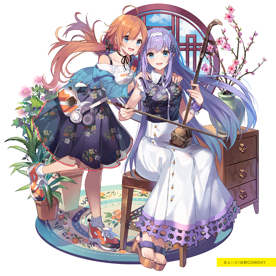 「中国、成都で10月に開催される同人イベント『COMIDAY24』の入場券セットパ」|えいひのイラスト