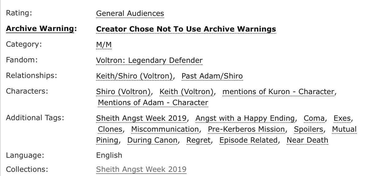 autistichemlock's tweet photo. “A Star Eclipsed, A Star Reborn,” a multichapter fic written for @sheithangstweek. Chapter 4, Lost in Space. Keith recalls Shiro’s disappearance and doesn’t want to lose him again. #sheithangstweek https://t.co/Kp8tzGV9JC https://t.co/ry4hYvfQKE