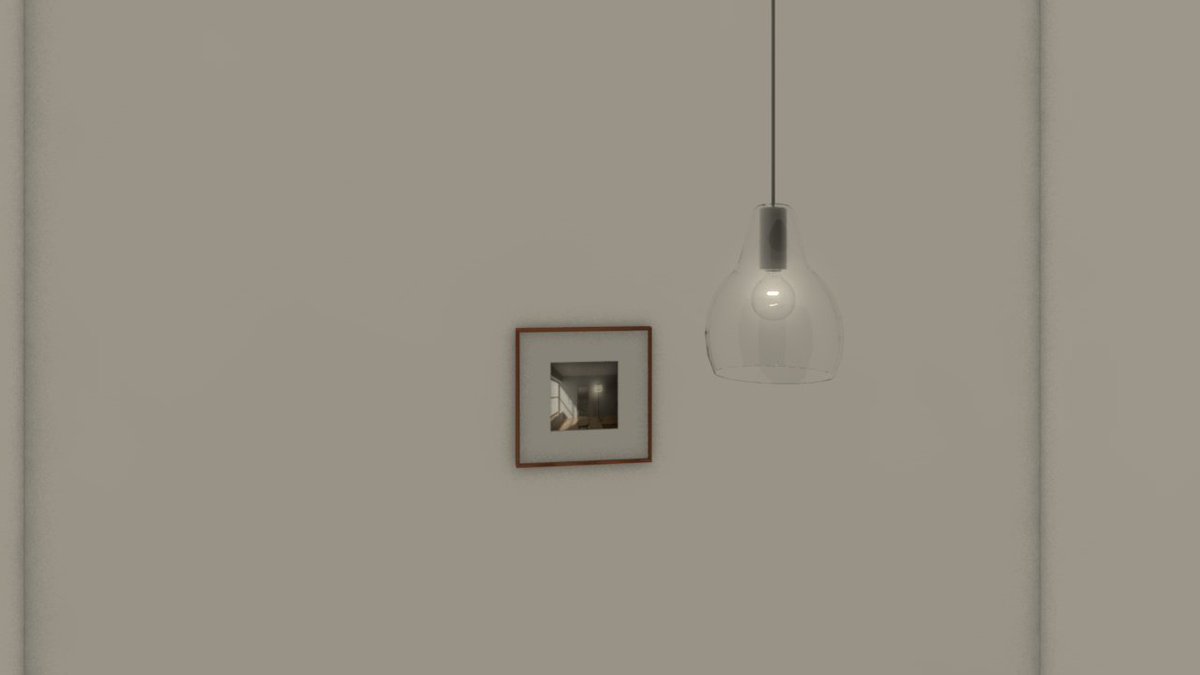 町田賢俊 Kenshun Machida בטוויטר 絵とペンダントライトを Cg でざっくりとつくってみた パートナーの祖父母の家には 木島務さんの絵画が飾ってあった 感覚を動かされる絵画はよいなぁ とおもった Cinema4d C4d