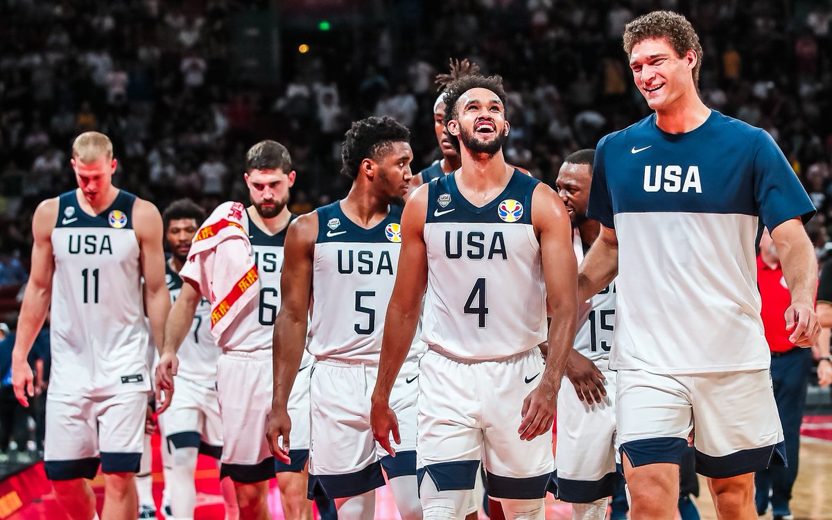usabasketball's tweet photo. 24 hours out from #USABMNT-Brazil 👍

A win locks up the number one seed out of Group K heading into the #FIBAWC quarterfinals. Catch the action from Shenzhen on ESPN+.

🇺🇸 #USAGotGame https://t.co/S8yT2z7OnL