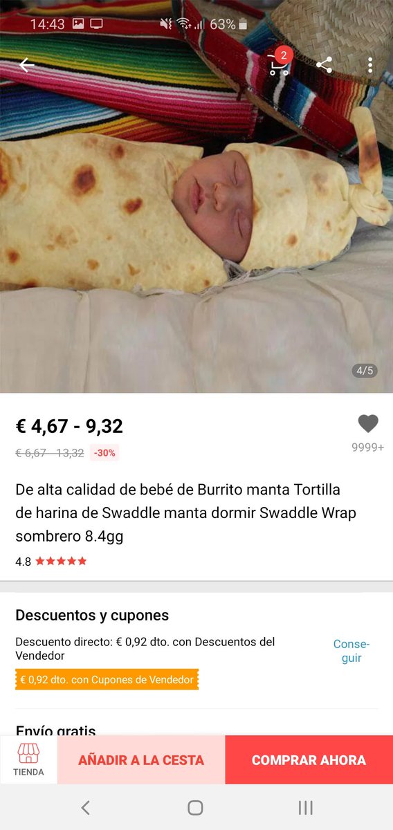 jakubmotyka's tweet photo. No sé qué es peor, si los productos raros que te encuentras en AliExpress o los comentarios de la gente que ha decidido comprarlos, usarlos y subir una foto de su experiencia.

Hoy, el bebé-burrito. https://t.co/e59t5DIsMl