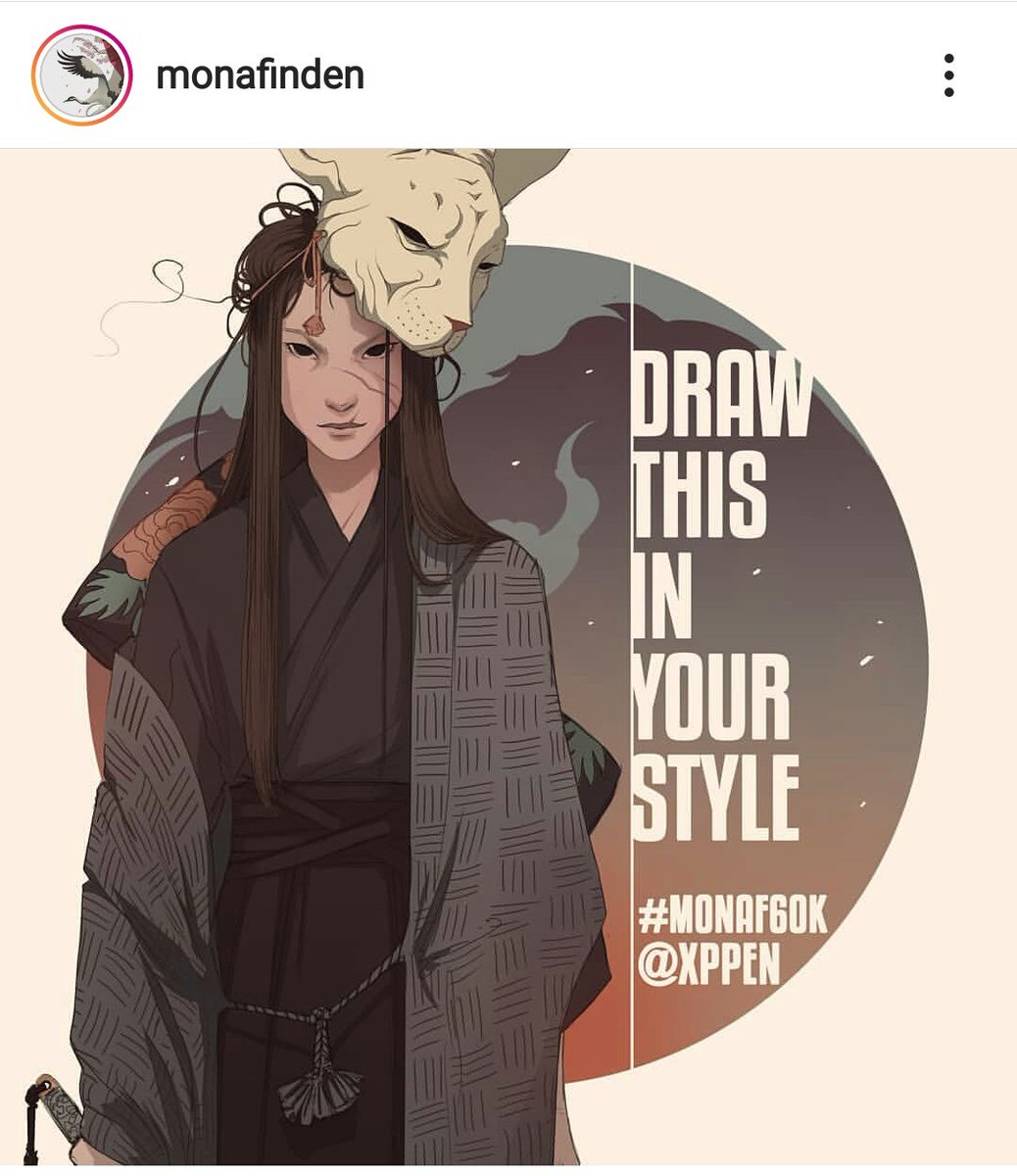 The original IG post and my lineart ver. 