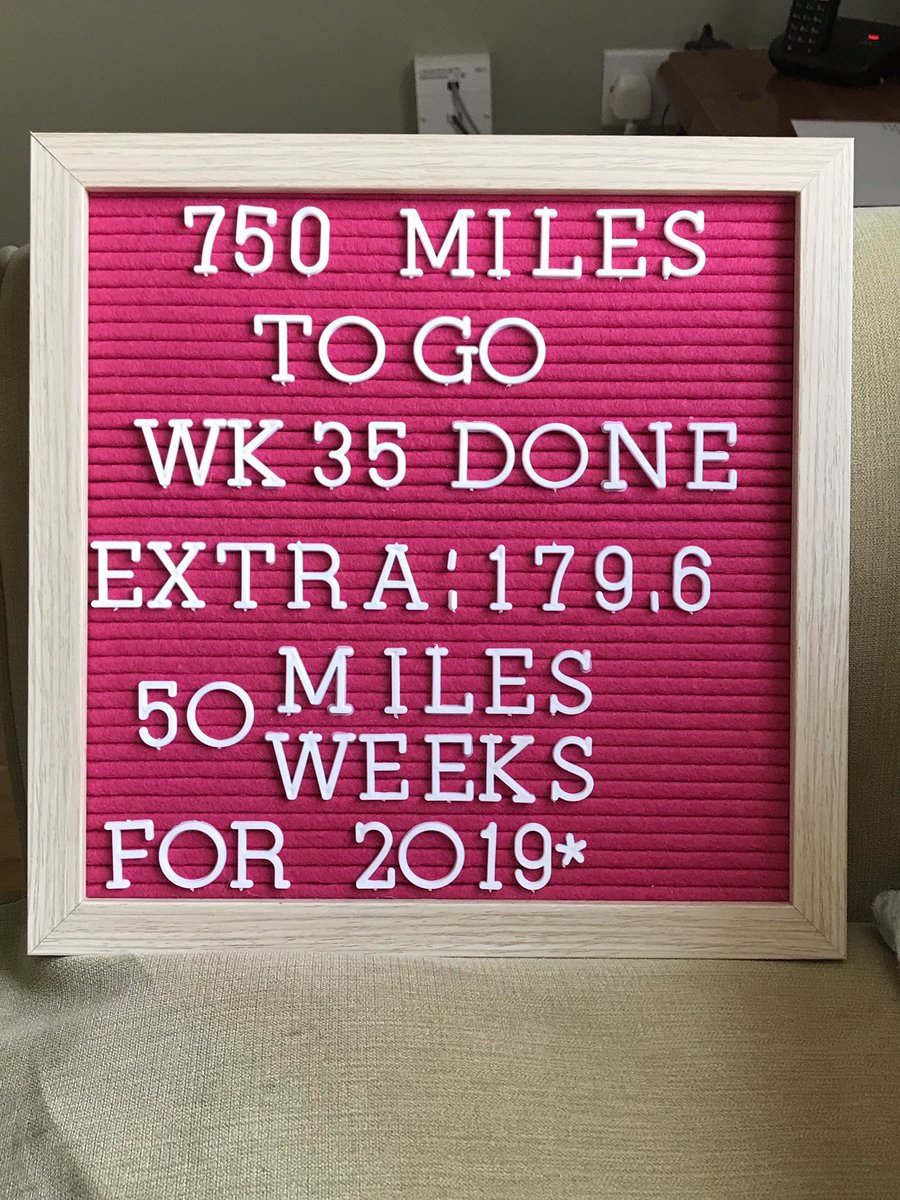 FOR CHARITY 
<a href="/StAndrewHospice/">St. Andrew's Hospice</a> &amp; <a href="/FundingNeuro/">Funding Neuro</a> uk.virginmoneygiving.com/AnnetteFlaherty Feeling GOOD because I have reached another milestone in my 2500 mile running and fundraising challenge - another 5 weeks are COMPLETE-WK 35 of 50 is done (1929 miles >73.5 marathons 👊🏼) since 1/1/19 🏃‍♀️🏃‍♀️🏃‍♀️❤️
