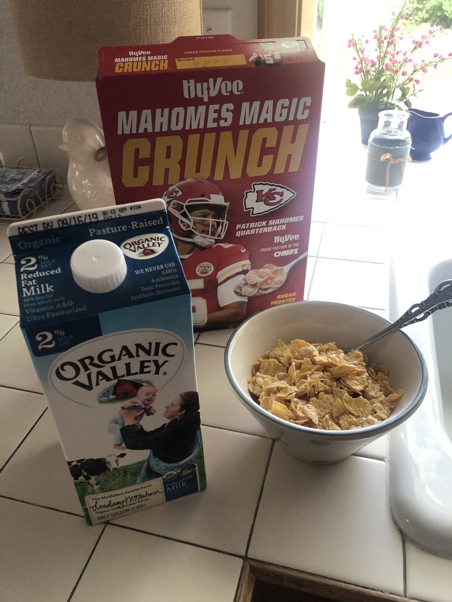 For every bowl of Mahomes Magic Crunch eaten this morning, Jags defenders will slow down by a step. #ChiefsKingdom