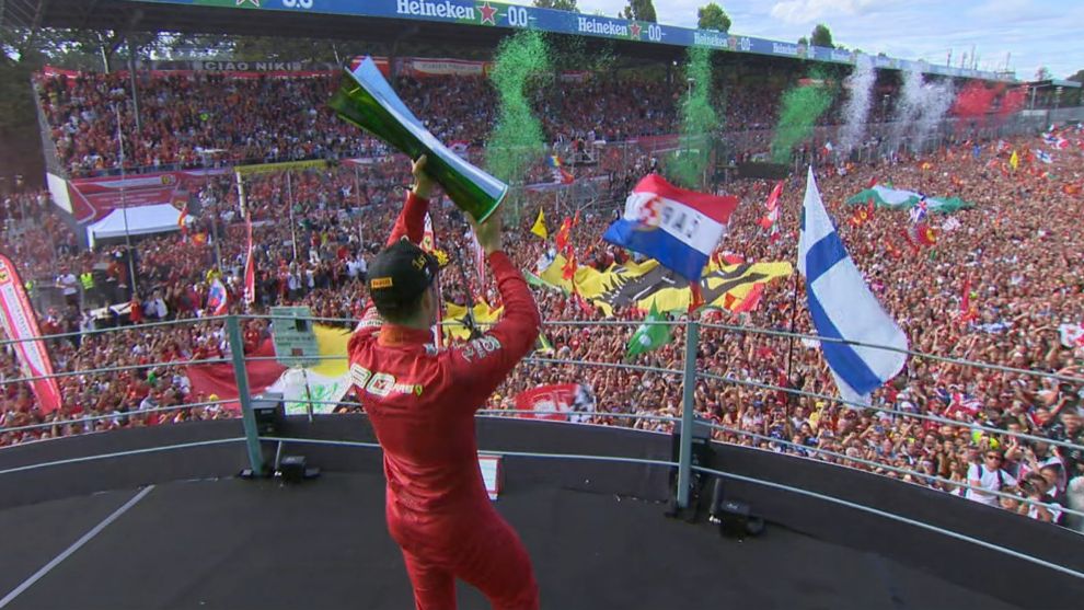 enzzax's tweet photo. Gracias @Charles_Leclerc por devolver la ilusión a la @ScuderiaFerrari. Grazie Mille!! https://t.co/ITK3kkeJwW