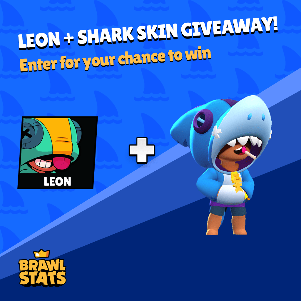 Brawl Stats On Twitter We Re Giving Away 2x Leon Shark Leon Skins They Will Be Delivered Directly Into Your Account Thanks To Brawlstars There Are Multiple Ways To Enter Https T Co By2ejmr5nh Make - leon skin brawl stars png