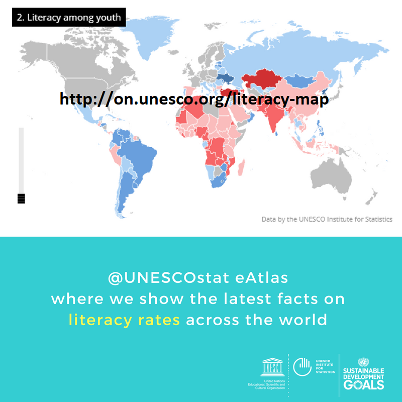 UNESCOstat's tweet image. Despite rising literacy rates globally, there are still 7️⃣5️⃣0️⃣ million adults who cannot read or write on.unesco.org/literacy-map 
#LiteracyDay #ILD2019 #data4development