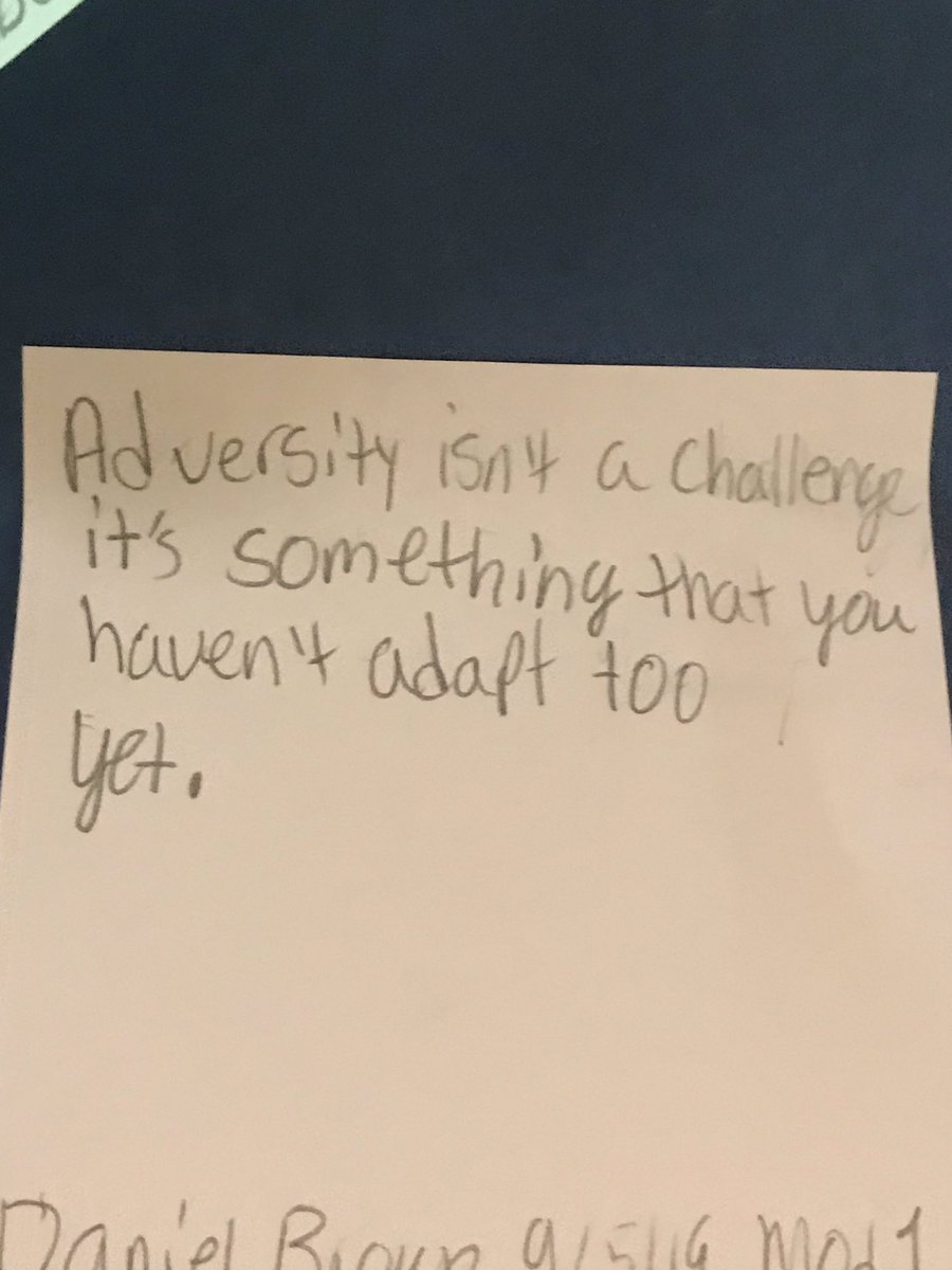 Kudos to Ms. Johnson for modeling a creative Exit Ticket strategy for our students to share what they have learned in RELA class.  Awesome teacher!