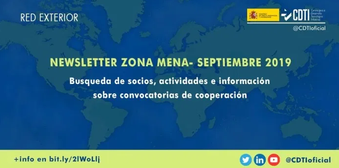 SpainnovaEGYPT's tweet photo. ¡¡¡¡¡¡Vuelve la Newsletter CDTI sobre la zona MENA de Septiembre!!!!

https://t.co/9awT8yRE95 https://t.co/70eMNlMW4z