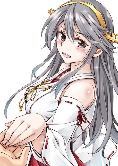 榛名描きました 今月の砲雷撃戦の表紙にしますです 