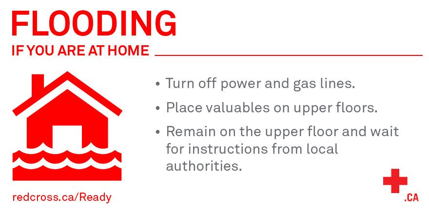redcrosscanada's tweet photo. What to do if experiencing #flooding at home:
✔️Maintain good hygiene during cleanup by minimizing contact with floodwater
✔️Discard any food items which may have been in contact with floodwaters. When in doubt, throw it out!
✔️More tips: https://t.co/SByDiLIMux #DorianNS #Dorian https://t.co/i6F0dWJprD