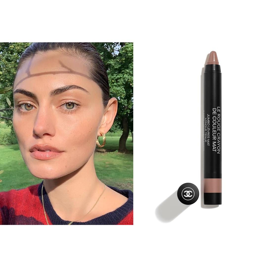 Dress Like Phoebe Tonkin on X: 1 September [2019]  On Cyndle K IG post  wearing, onher lips, #chanel Le Rouge Crayon De Couleur Mat Jumbo Longwear  Matte Lip Crayon ($38) in