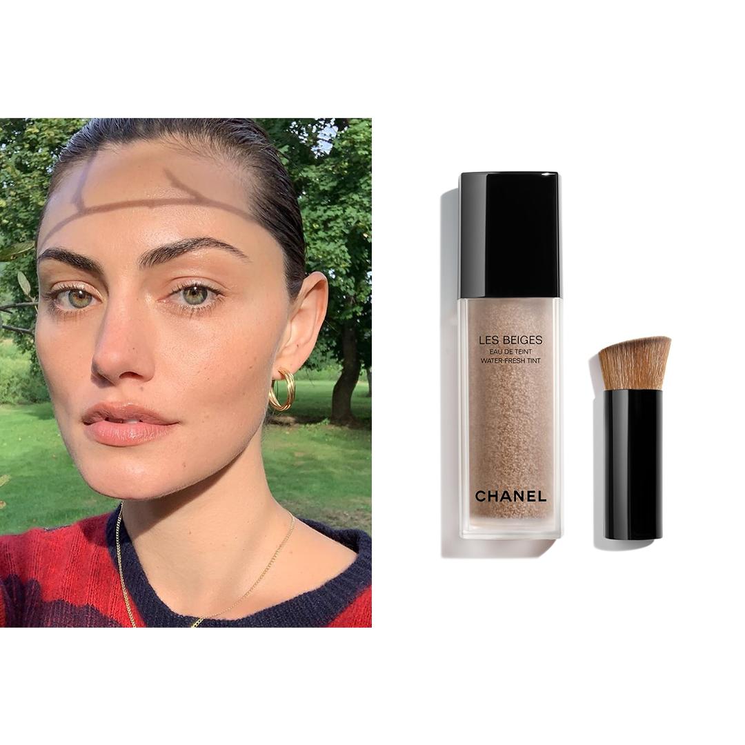 Dress Like Phoebe Tonkin on X: 1 September [2019]  On Cyndle K IG post  wearing, as a base, #chanel Les Beiges Water Fresh Tint ($65) in Medium and  Le Correcteur De